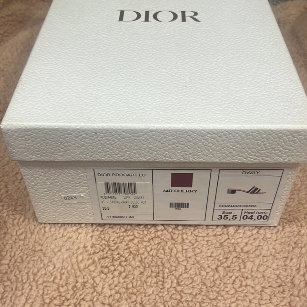 Christian Dior DWAY HEELED SLIDE New in box - Picture 13 of 13